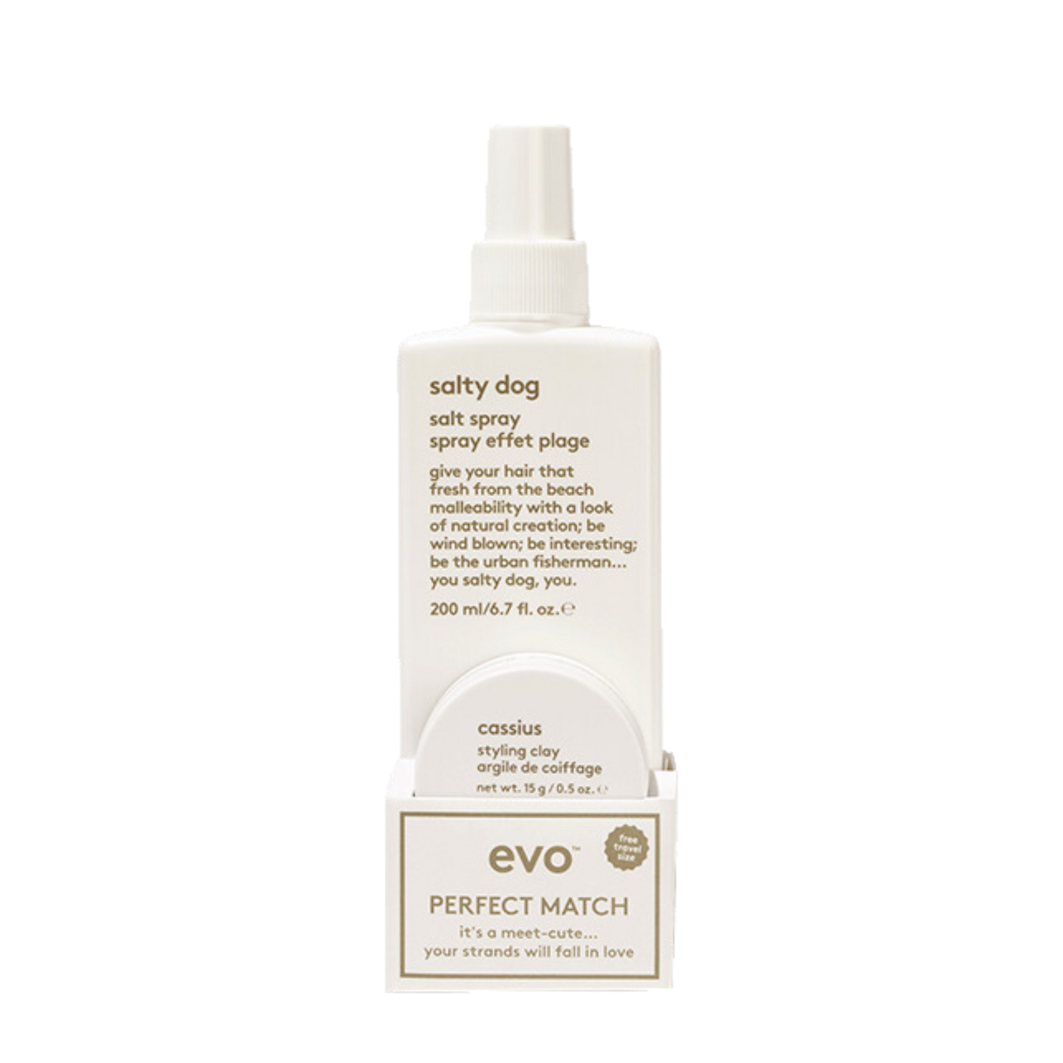 Evo Perfect Match - Salty Dog 200ml + Cassius 15g Gift Pack