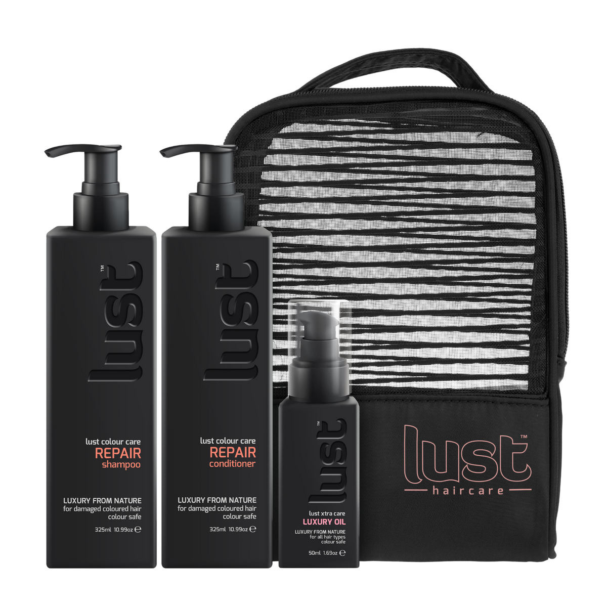Lust Repair Trio to repair damaged and colour-treated hair