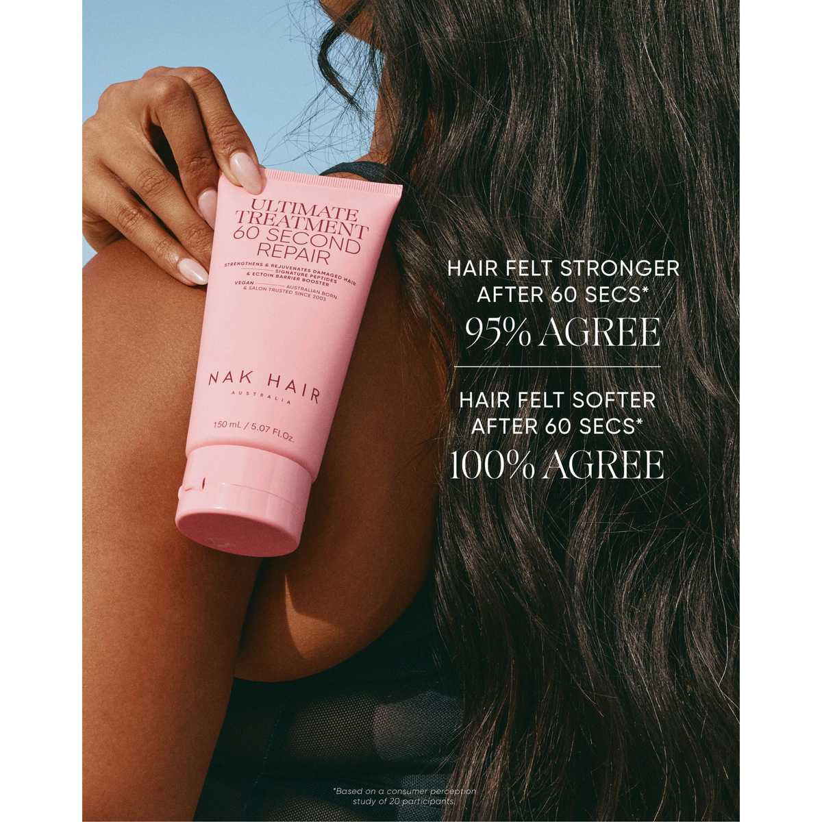 Nak Signature Nourish Trio to strengthen and soften hair after 60 seconds