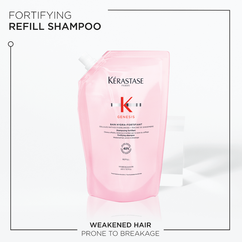 Kérastase Genesis Hydra-Fortifiant Refill Shampoo Pouch For Fine Hair 500ml