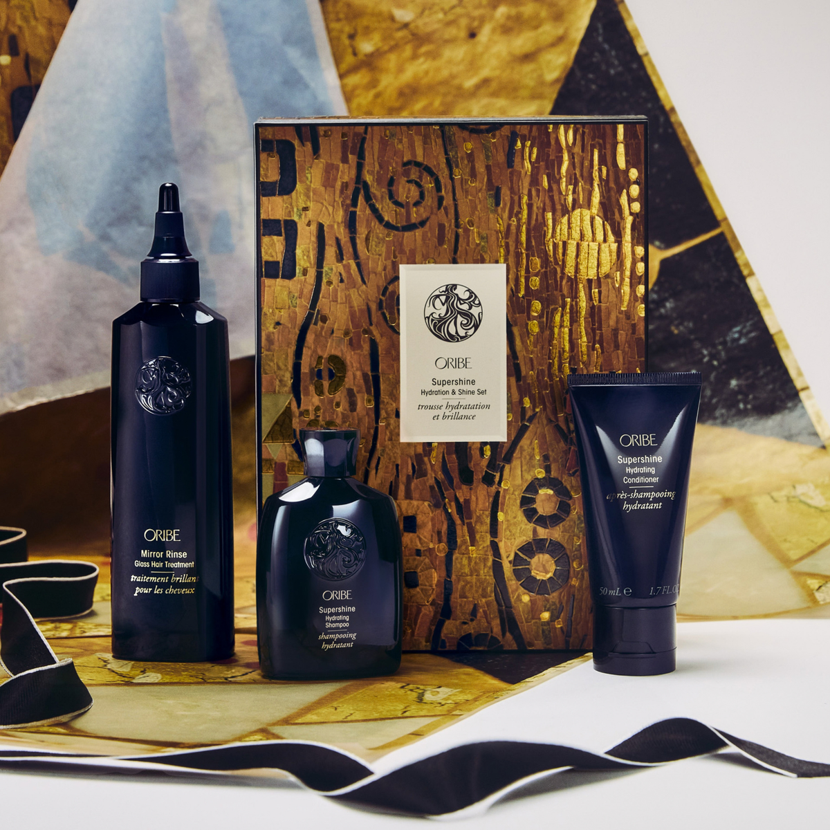 Oribe Supershine Hydration & Shine Trio for intense hydration and shine