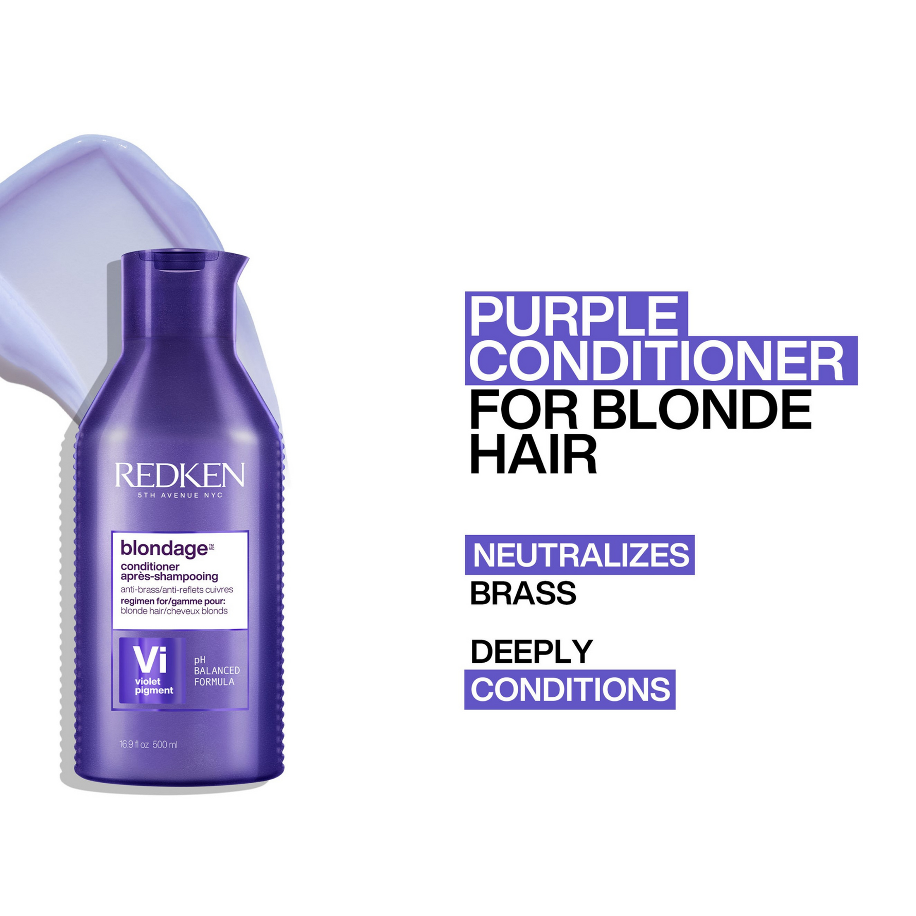 redken color extend Blondage conditioner to deeply condition blonde hair