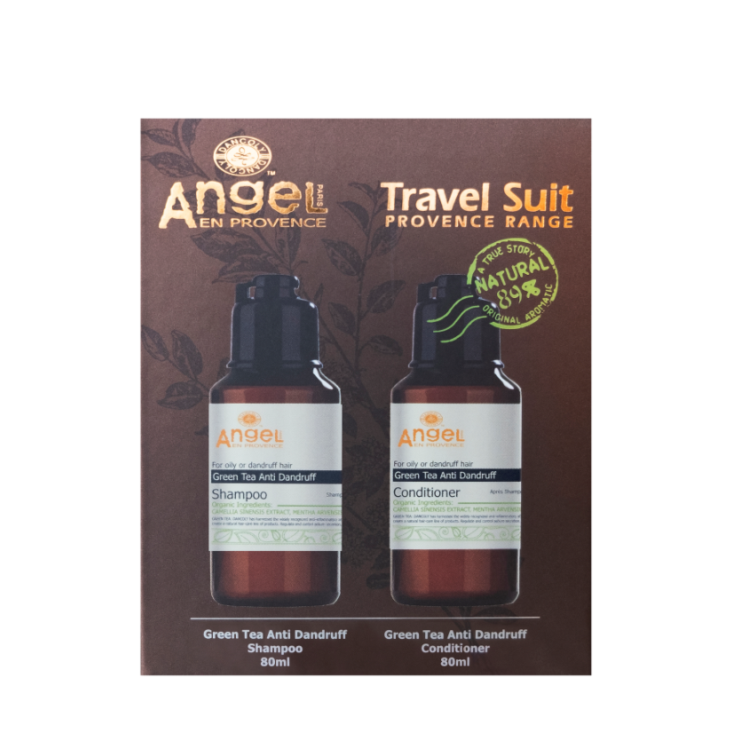 Angel En Provence Green Tea Anti Dandruff Travel Duo 80ml