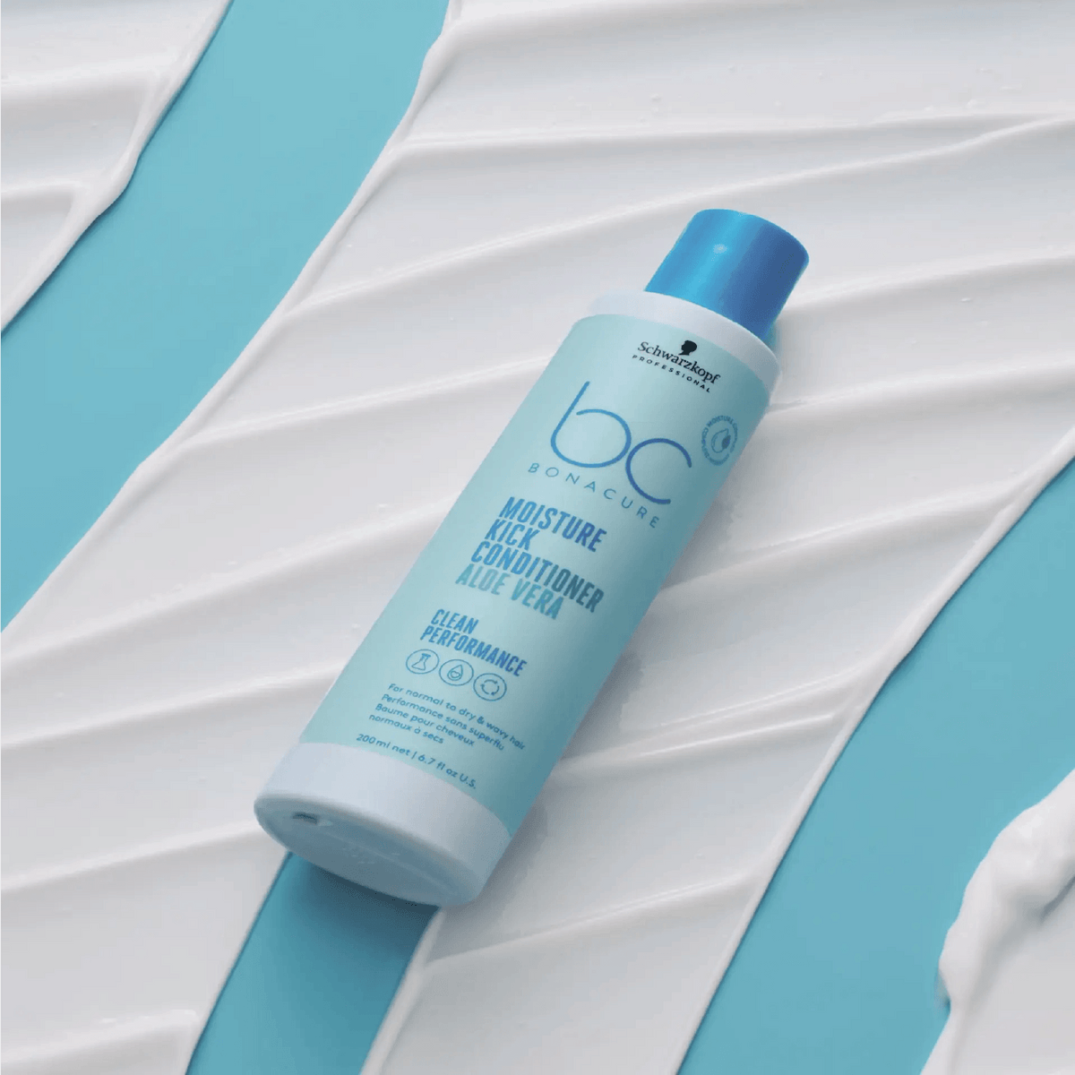 Schwarzkopf Professional BC Bonacure Moisture Kick Conditioner for hair that is full of shine and bounce