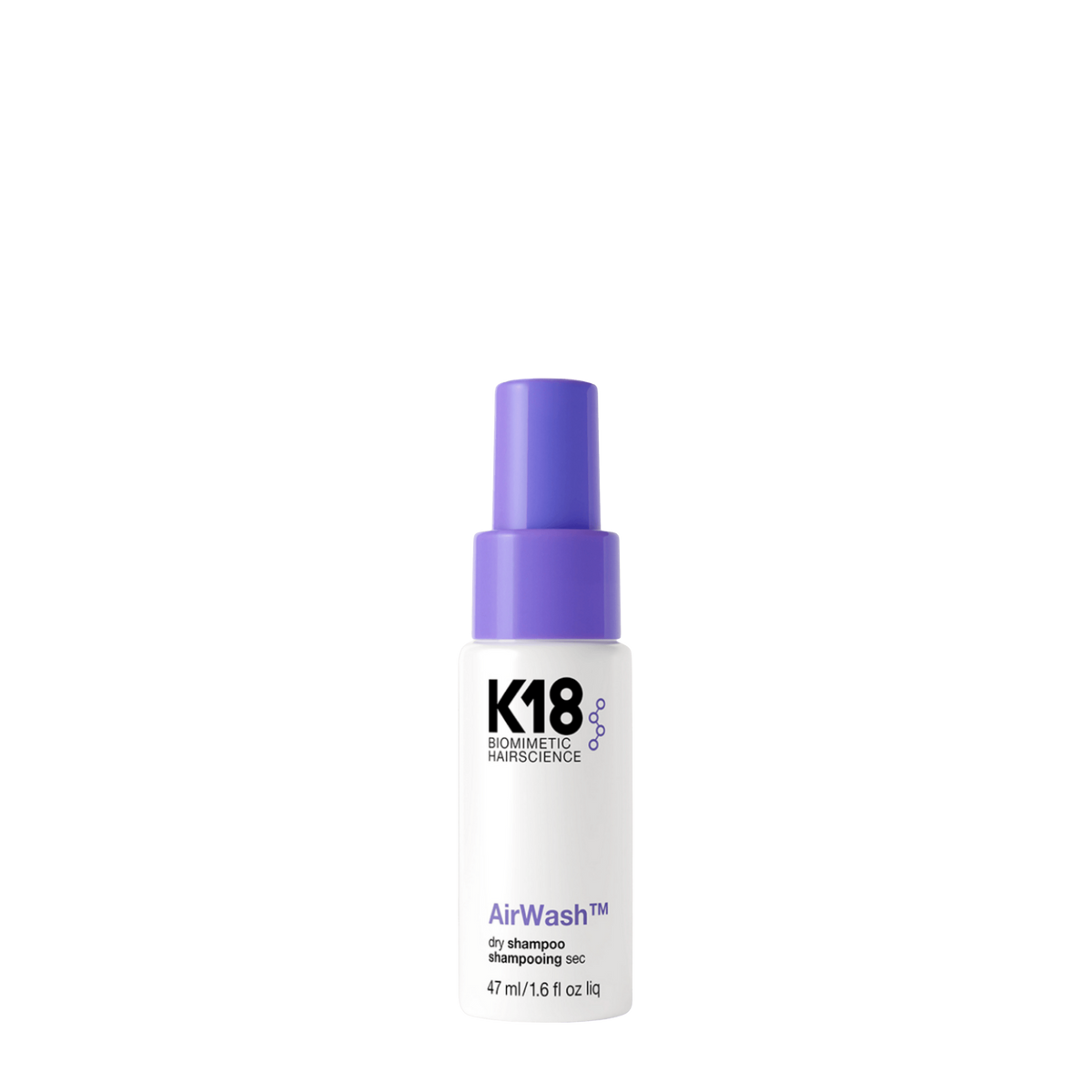 K18 Air Wash Dry Shampoo for eliminating odour