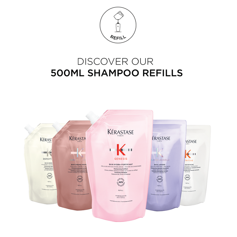 Kérastase Genesis Hydra-Fortifiant Refill Shampoo Pouch For Fine Hair 500ml