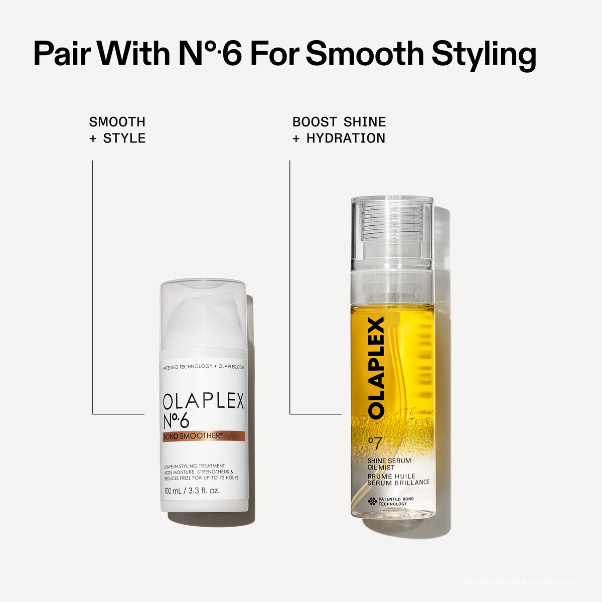 Olaplex No.7 Shine Serum Oil Mist for smooth styling
