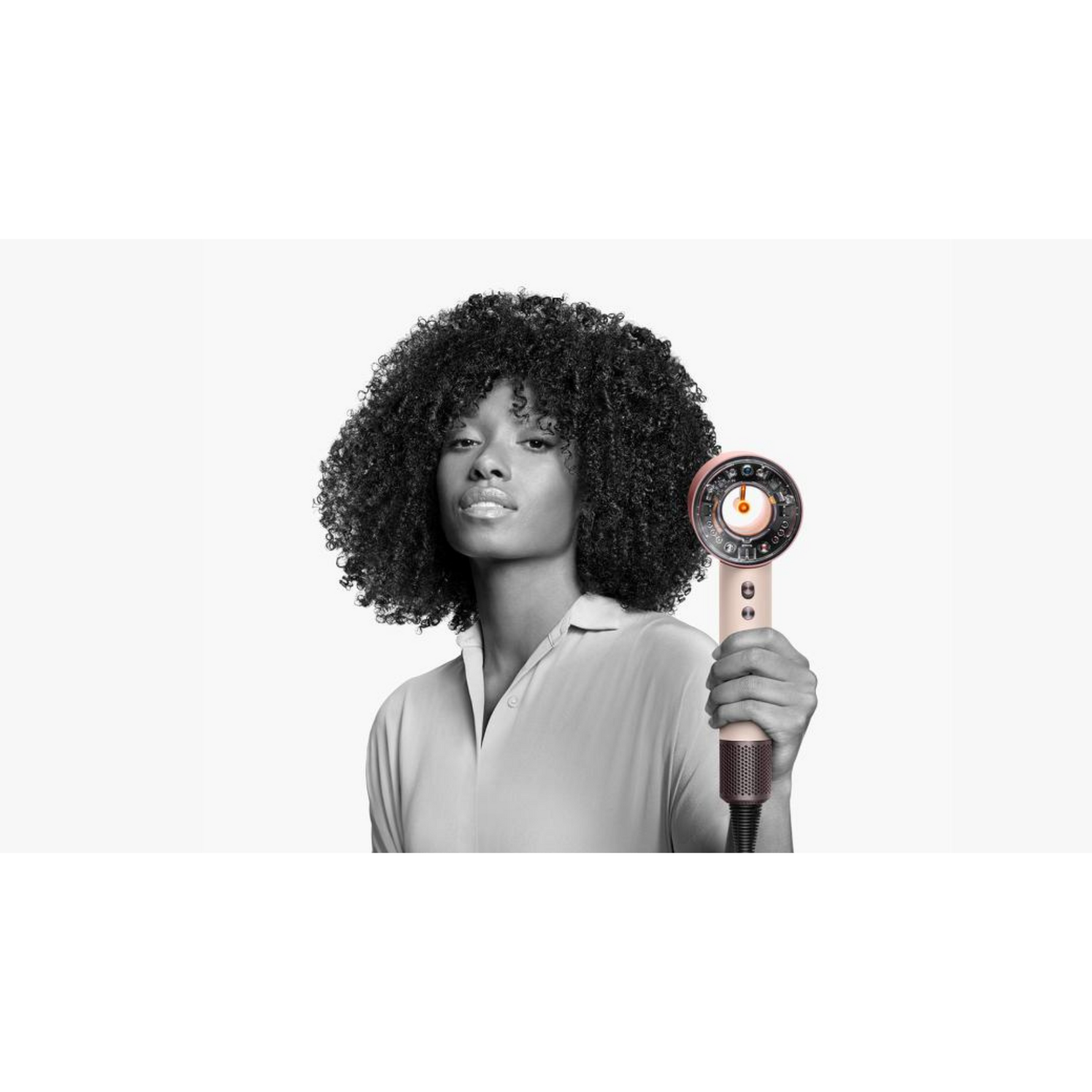 Dyson supersonic nural hair dryer with new wave+curl diffuser