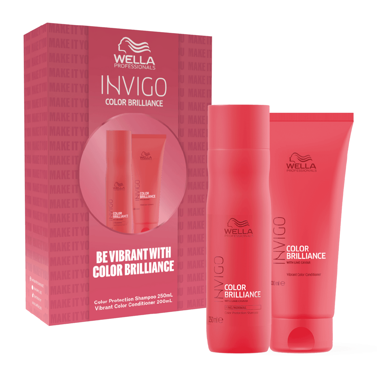 Wella Invigo Color Brilliance Duo Gift Pack for long-lasting colour protection