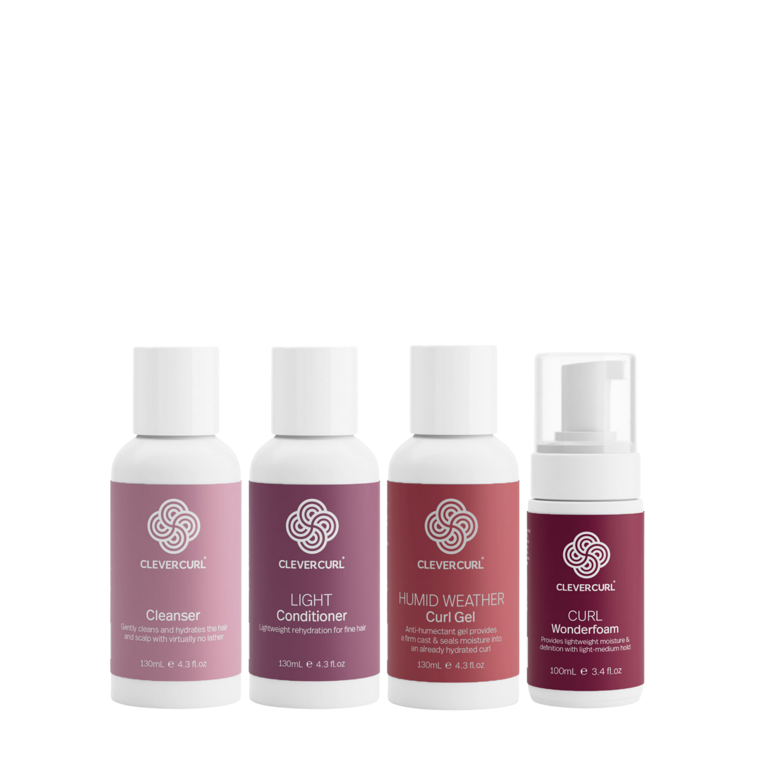 Clever Curl Light Mini 4 Piece Routine For Fine Hair or Wavy Hair