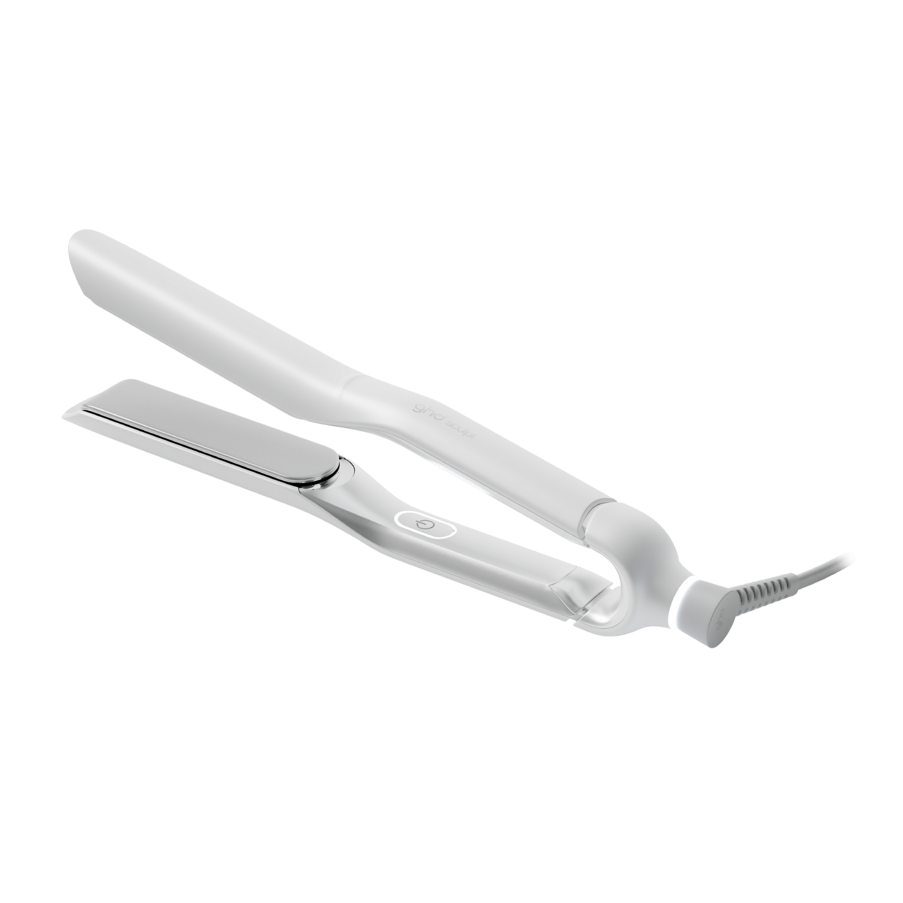 ghd sculpt interactive hair styler in white for smooth hair