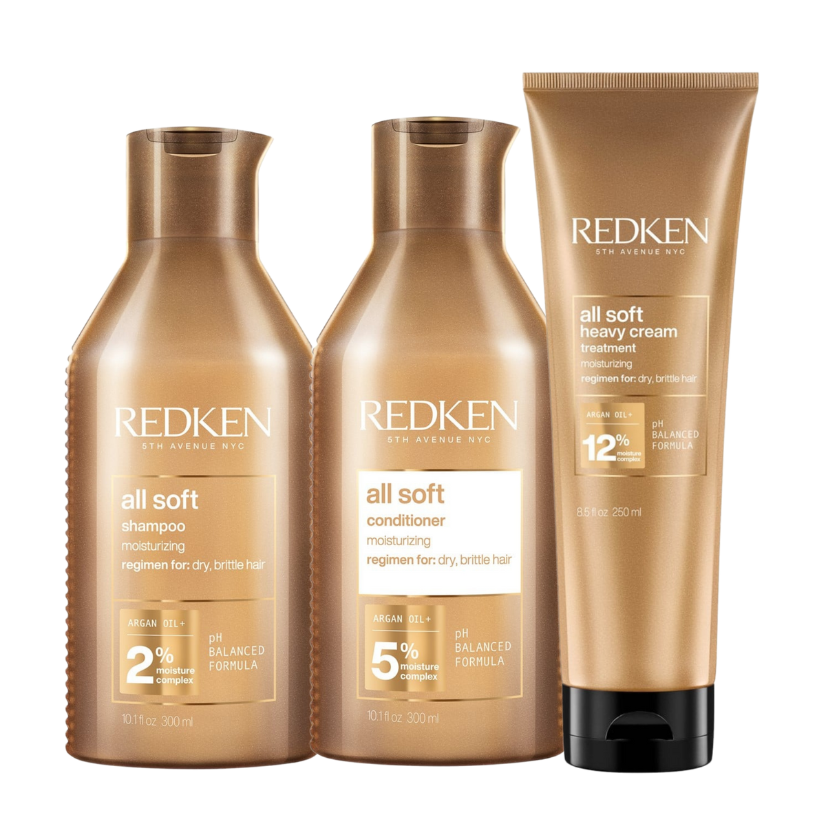 Redken All Soft Mask Trio to transform dry, brittle and damaged hair