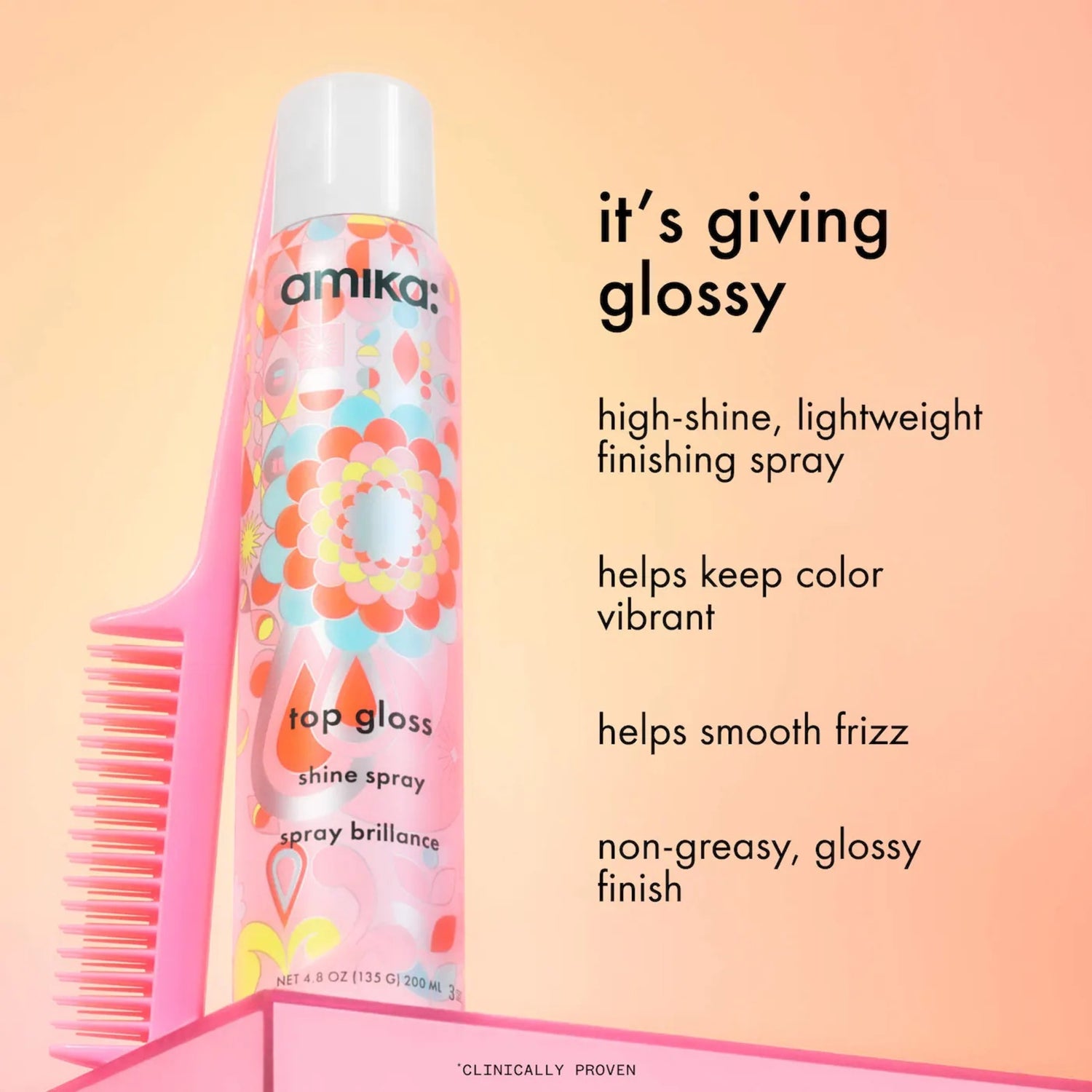 Amika Top Gloss Shine Spray 200ml
