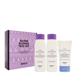 JUUCE Silver Blonde + Smooth Enz Trio to reduce gold and yellow tones in silver and bleached hair types