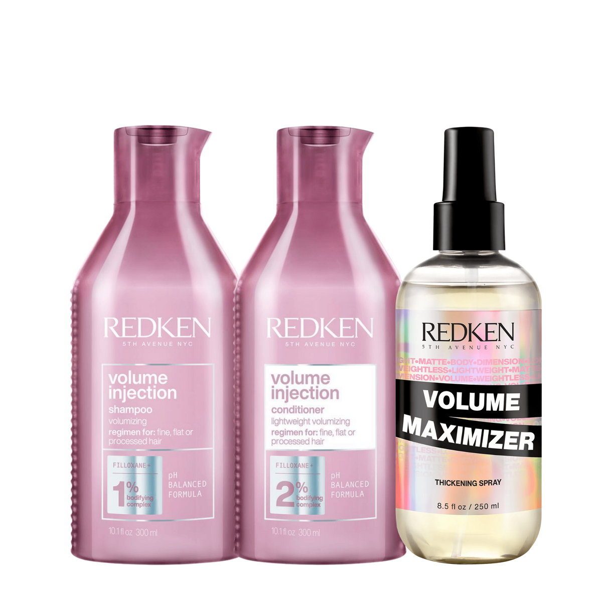 Redken Volume Injection Trio for fuller-looking hair
