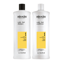 Nioxin System 1 - 1 Litre Duo For Natural Hair With Light Thinning