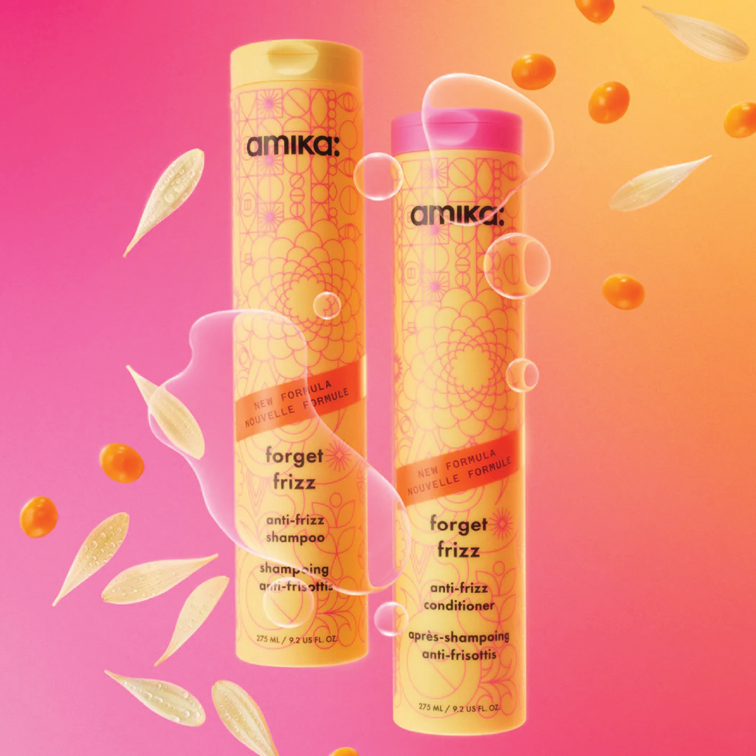 Amika Forget Frizz Anti-Frizz Shampoo 275ml