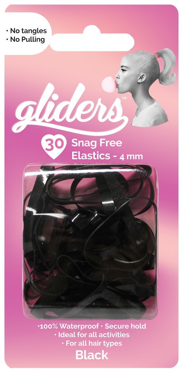 Snag Free Hair Elastic x30 4mm Black