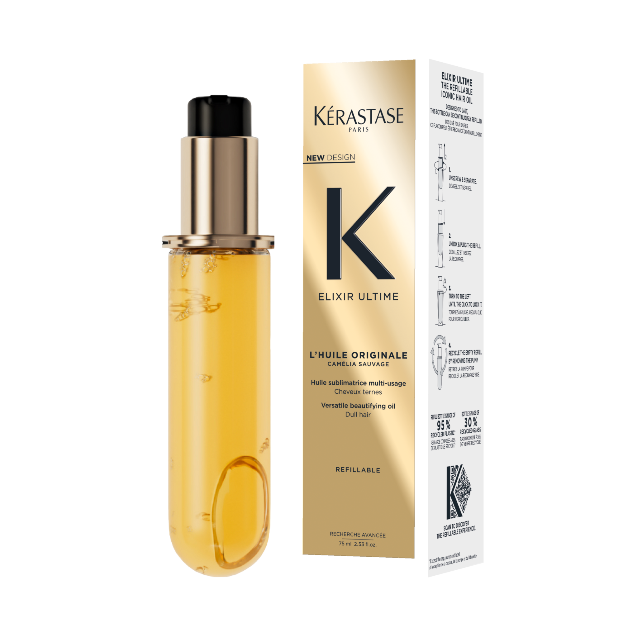 Kerastase Elixir Ultime Original Hair Oil - Refill 75ml