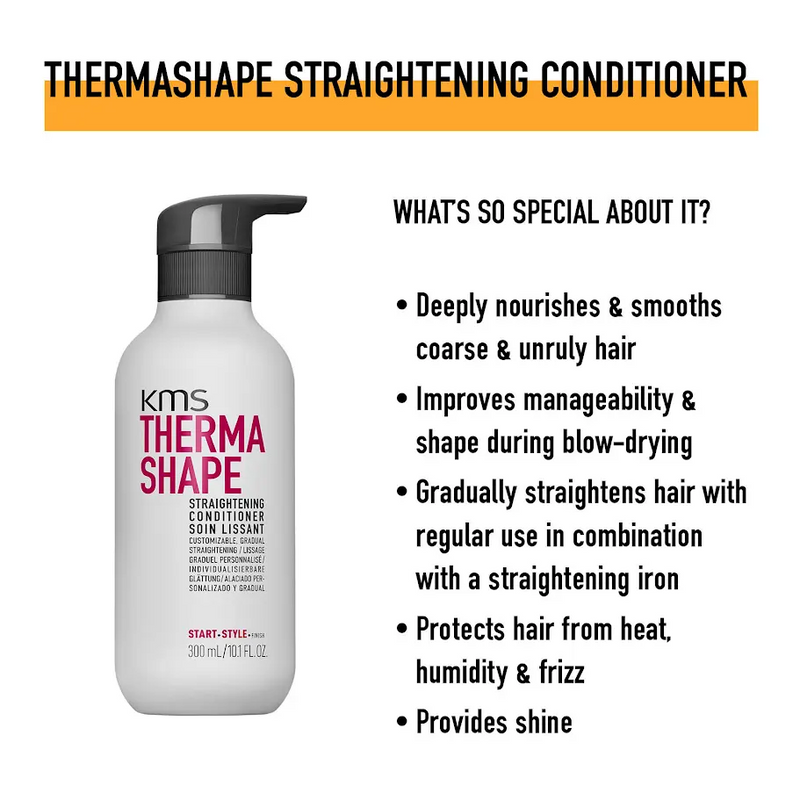 KMS Therma Shape Straightening Conditioner 300ml