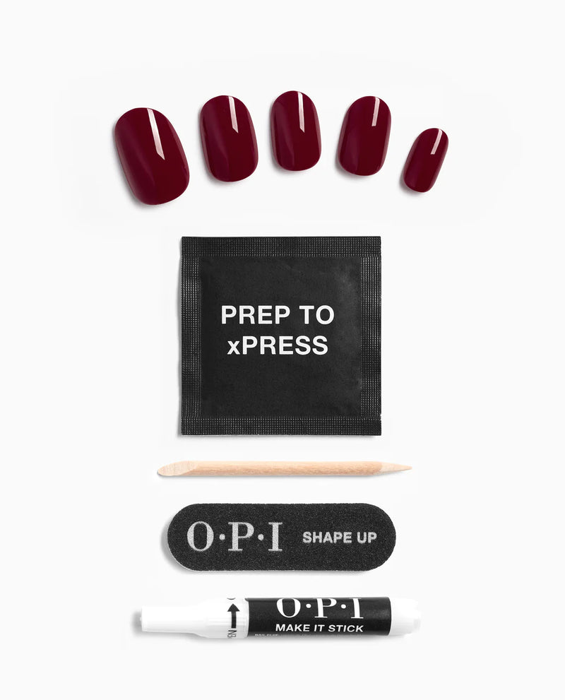 OPI xPRESS/ON Instant Gel-Like Salon Manicure - Malaga Wine - Classic