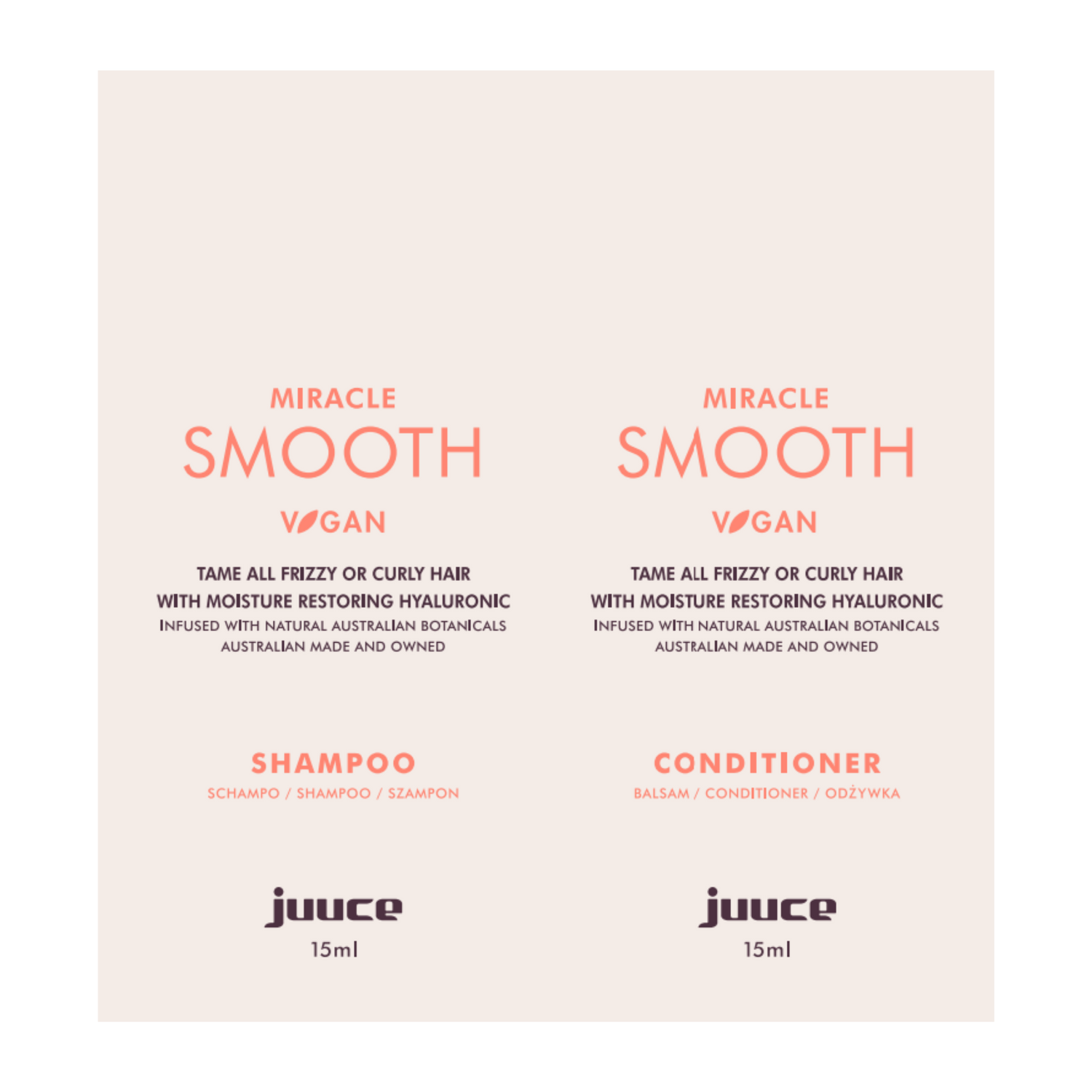 JUUCE Miracle Smooth Sachet Duo