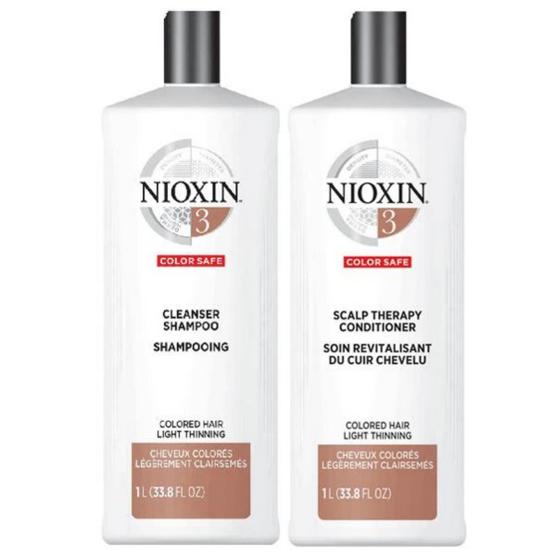 Nioxin System 3 - 1 Litre Duo For Coloured Hair With Light Thinning