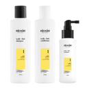 Nioxin Scalp + Hair Thickening System 1 Full Size Kit for Natural Hair with Light Thinning