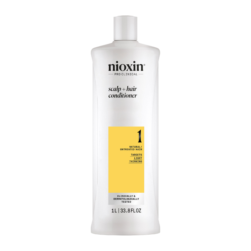 Nioxin System 1 Scalp + Hair Thickening Conditioner for Natural Hair with Light Thinning 1 Litre