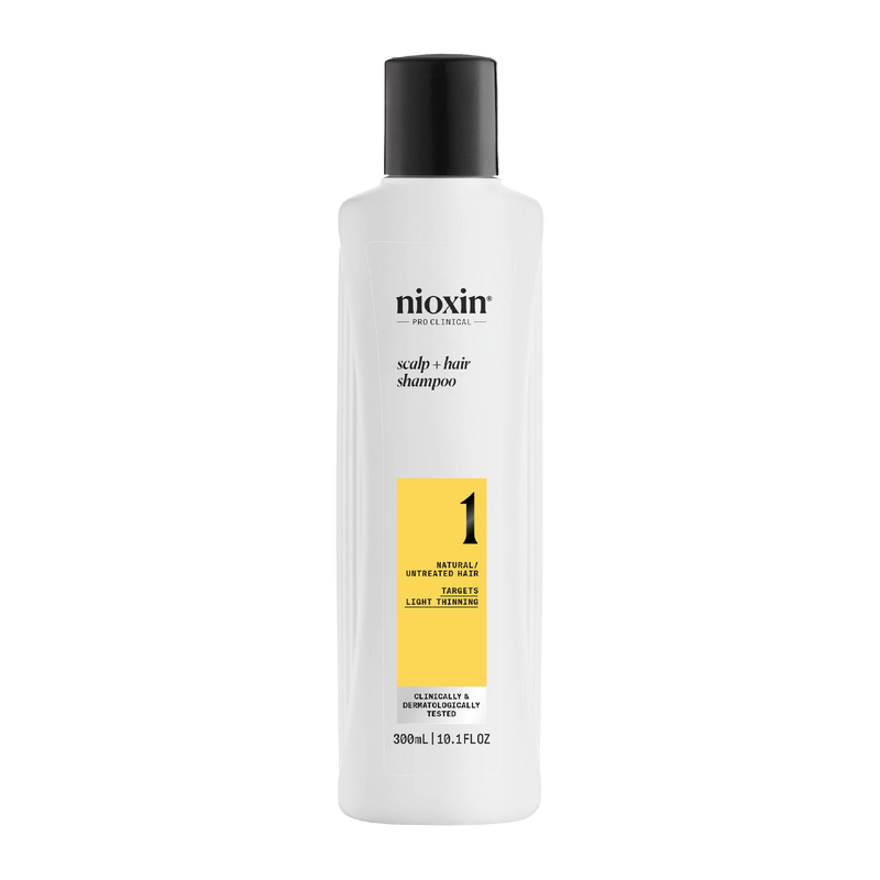Nioxin System 1 Scalp + Hair Thickening Shampoo For Natural Hair with Light Thinning 300ml