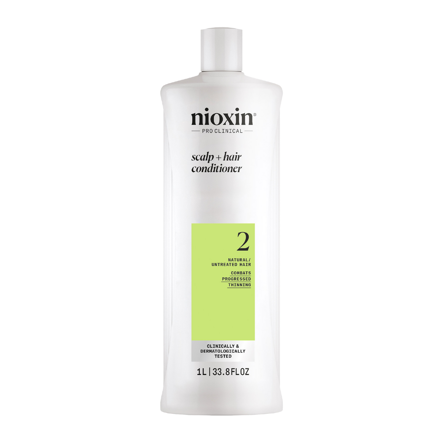 Nioxin System 2 Scalp + Hair Thickening Conditioner for Natural Hair with Progressed Thinning 1 Litre