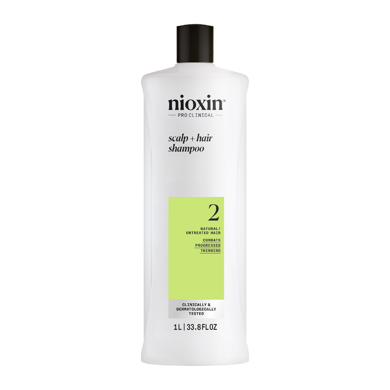 Nioxin System 2 Scalp + Hair Thickening Shampoo For Natural Hair with Progressed Thinning 1 Litre