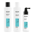 Nioxin Scalp + Hair Thickening System 3 Full Size Kit for Damaged Hair with Light Thinning
