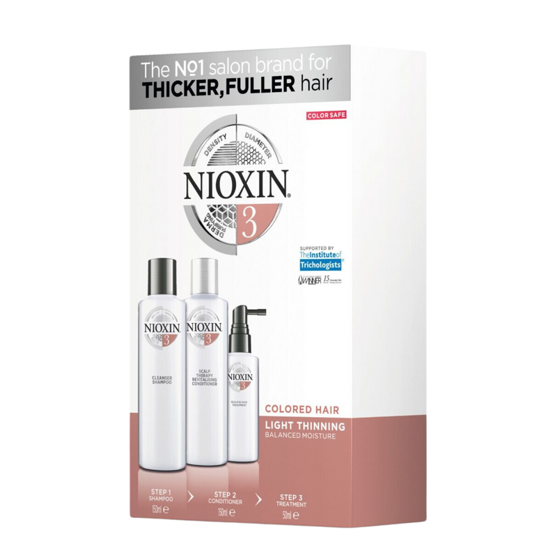 Nioxin System 3 Trio Gift Pack For Coloured Hair With Light Thinning