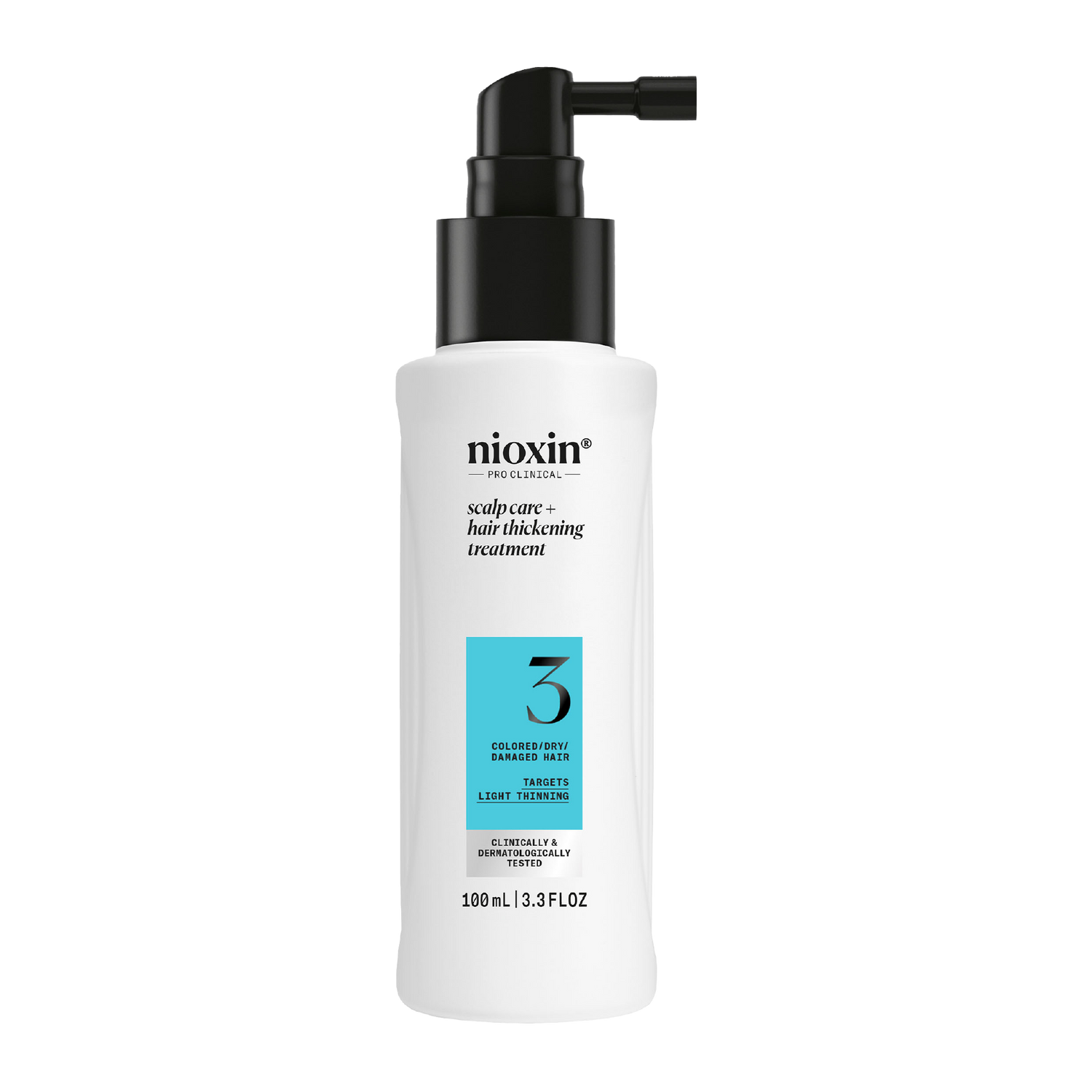 Nioxin System 3 Scalp + Hair Thickening Treatment For Damaged Hair with Light Thinning 100ml