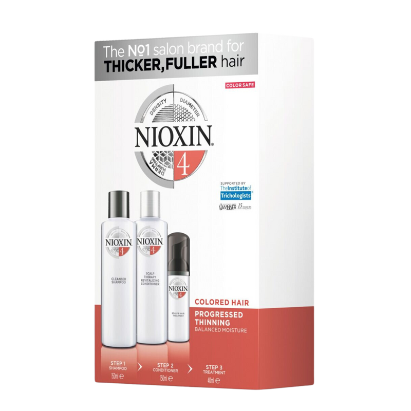 Nioxin System 4 Trio Gift Pack For Coloured Hair With Progressed Thinning