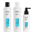 Nioxin Scalp + Hair Thickening System 3 Full Size Kit for Damaged Hair with Light Thinning