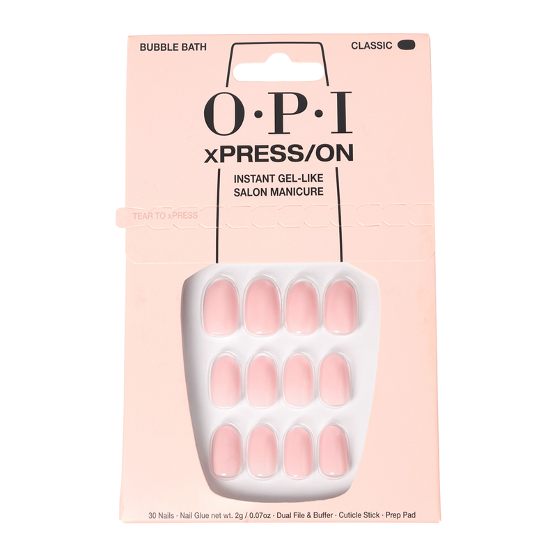 OPI xPRESS/ON Instant Gel-Like Salon Manicure - Bubble Bath - Classic