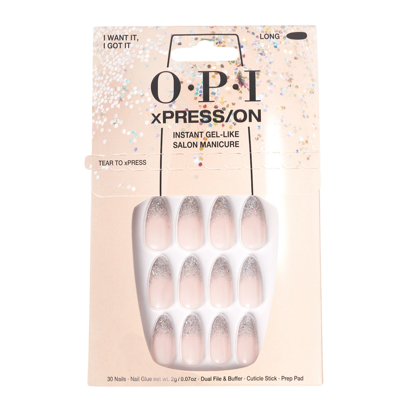 OPI xPRESS/ON Instant Gel-Like Salon Manicure - I Want It, I Got It - Long