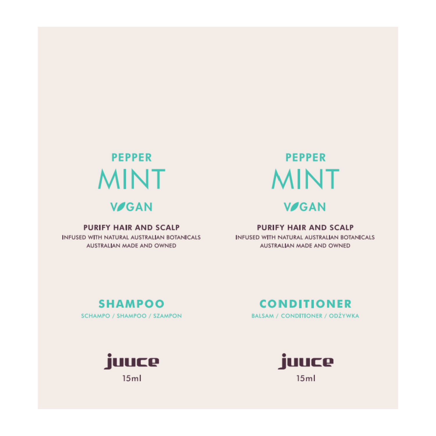 JUUCE Peppermint Sachet Duo