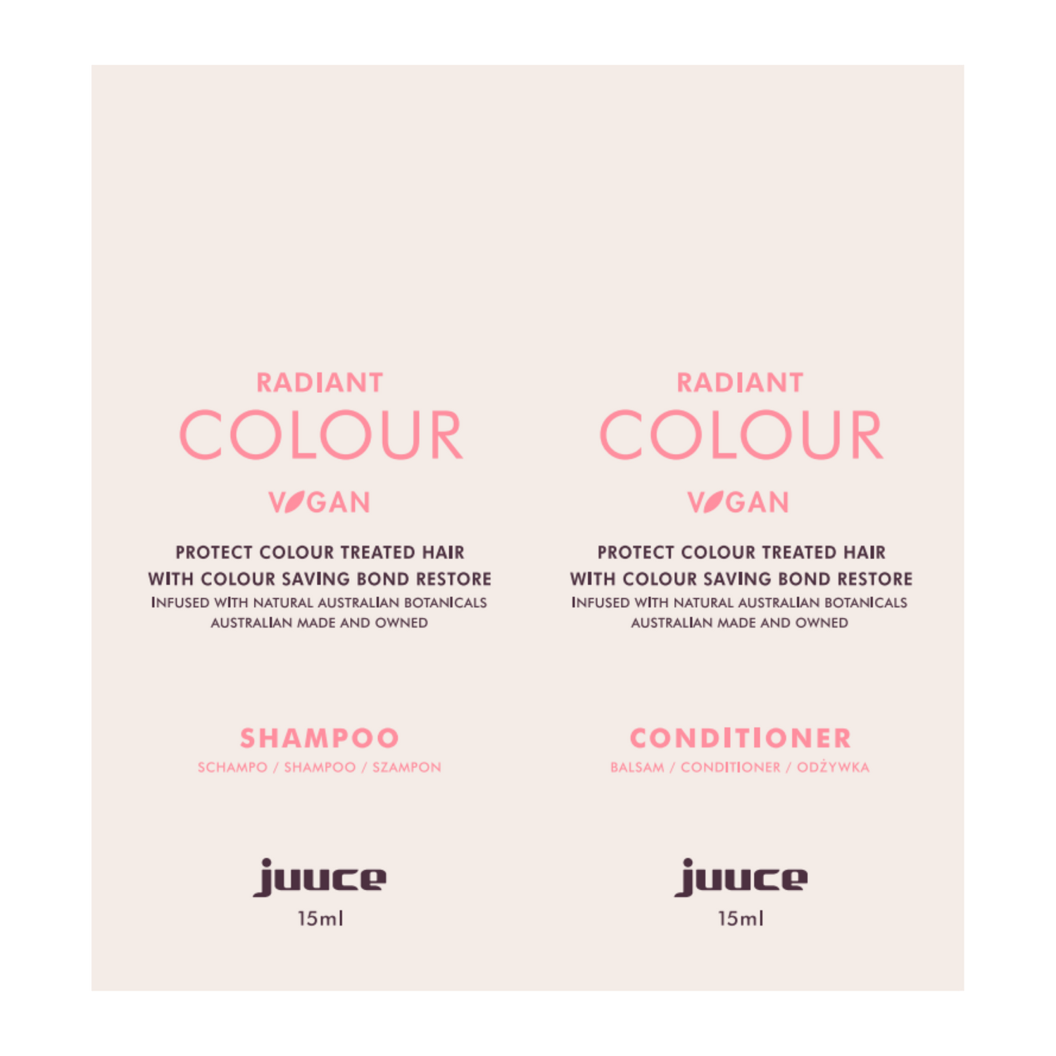 JUUCE Radiant Colour Sachet Duo