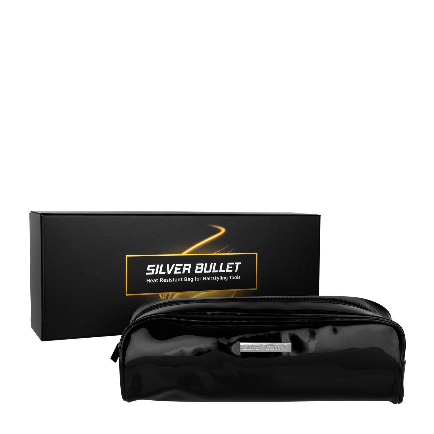 Silver Bullet Heat Resistant Pouch - Patent Black