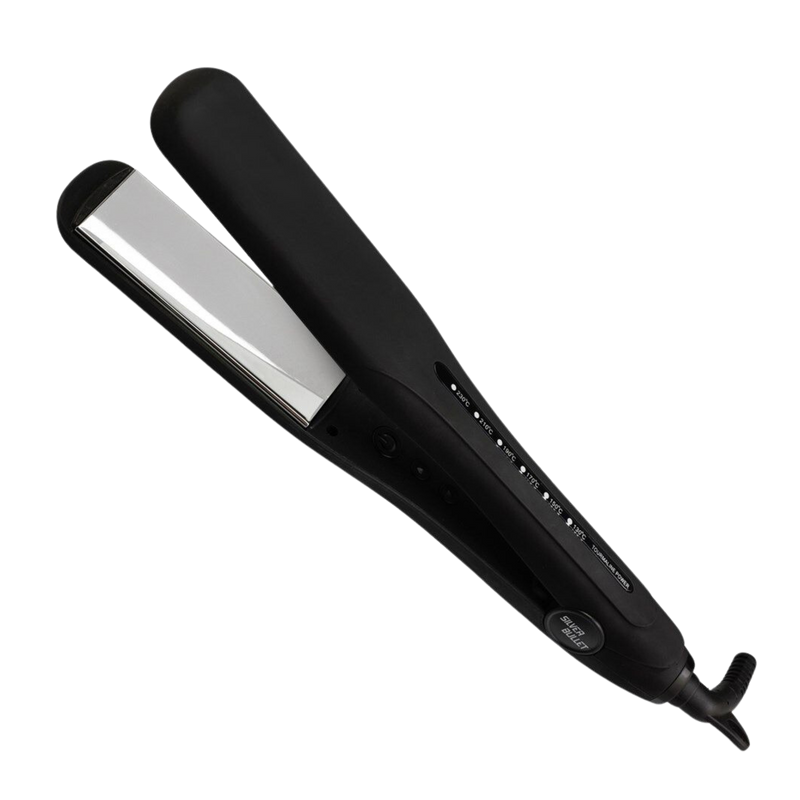 Silver Bullet Keratin 230 Silver Titanium Wide Plate Hair Straightener