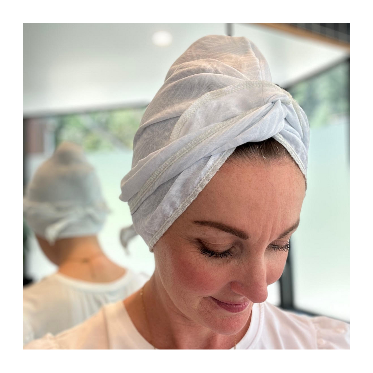 Splash Happy Towel Turban - Feathers
