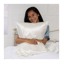 Splash Happy Silk Pillowcase - White