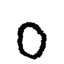 Splash Happy Silk Scrunchie Mini - Black