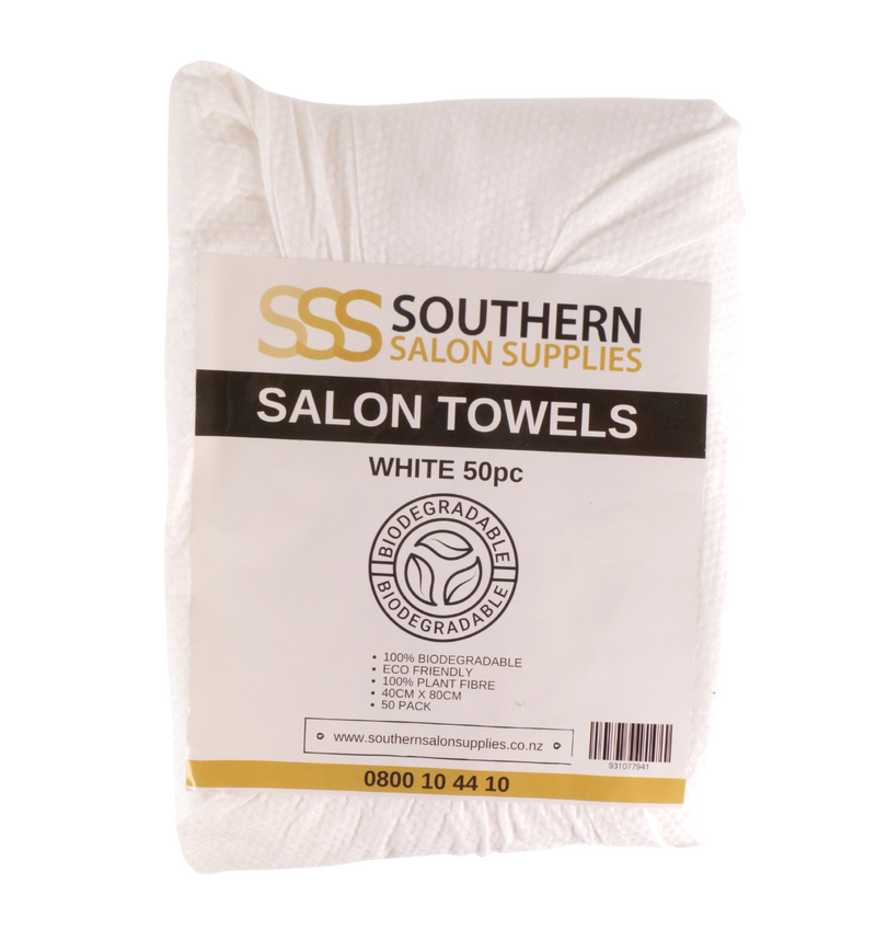 SSS Biodegradable White Towels 50pcs