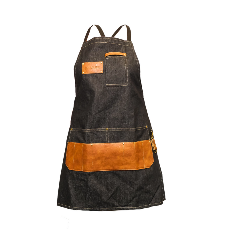 Barber Apron Black Denim