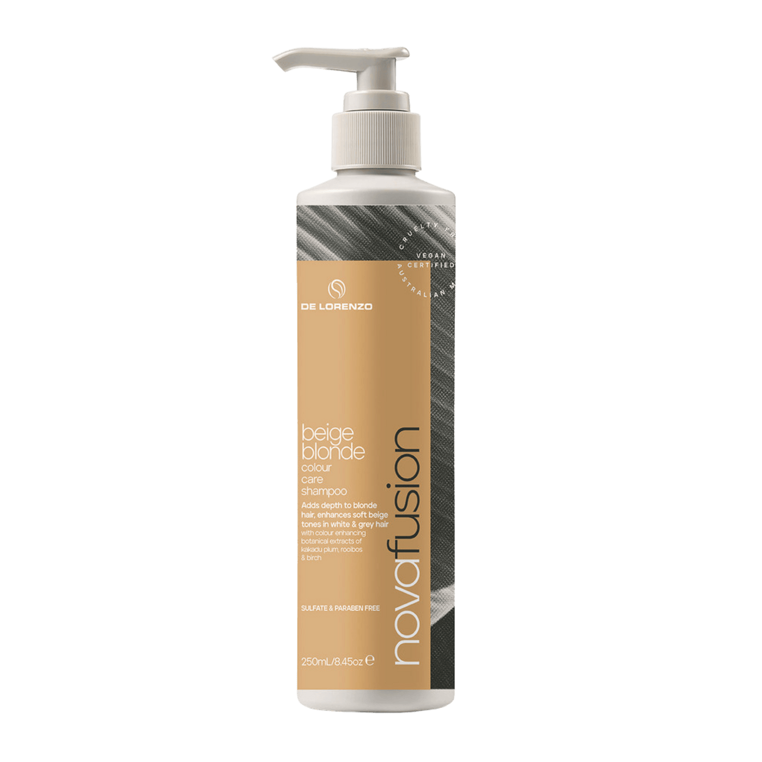 De Lorenzo Novafusion Beige Blonde Shampoo 250ml - Haircare Market