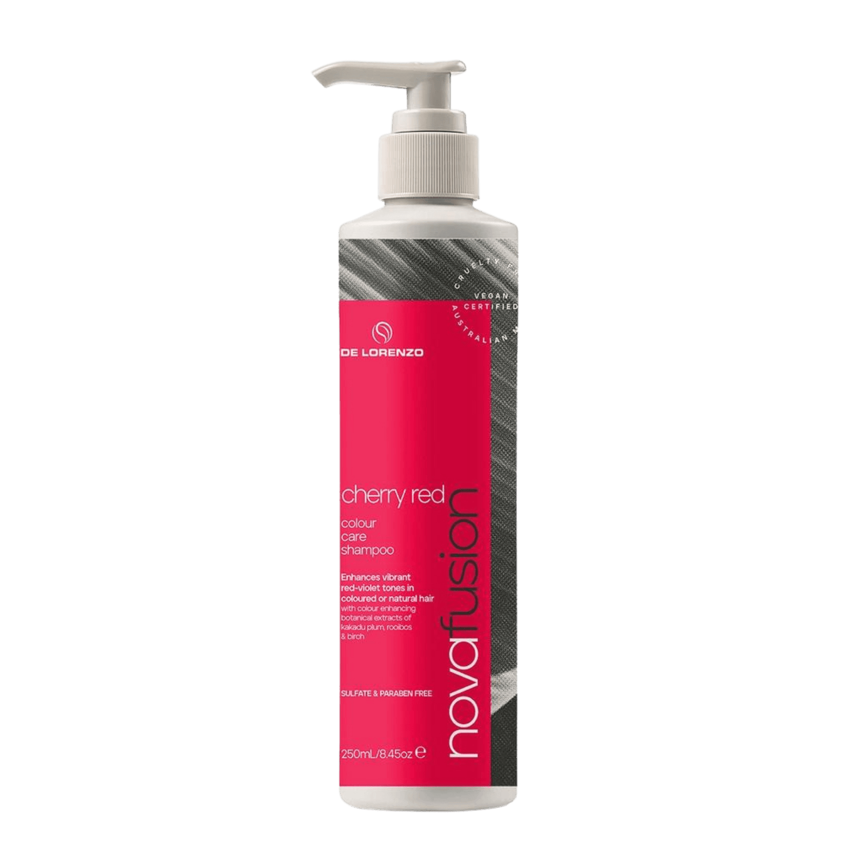 De Lorenzo Novafusion Cherry Red Shampoo 250ml - Haircare Market